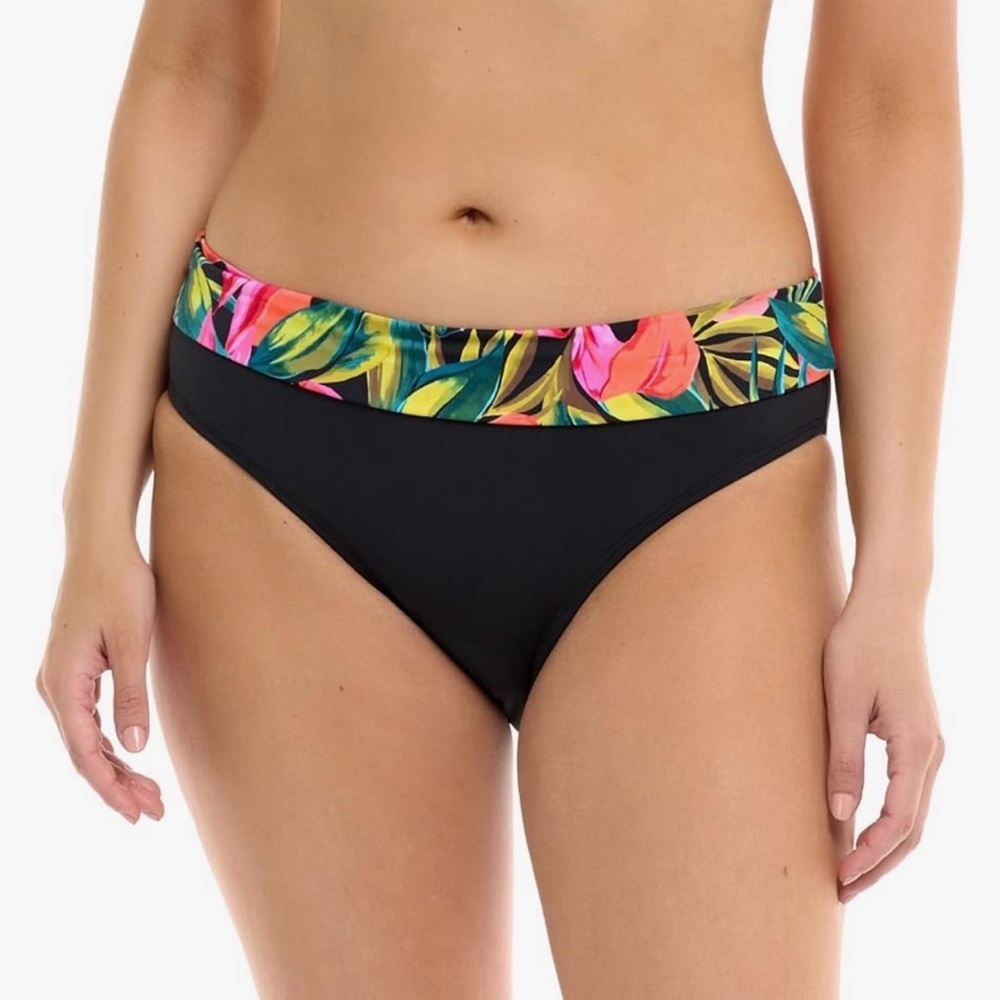 Skye Swimwear Black Tropical Bikini Bottoms